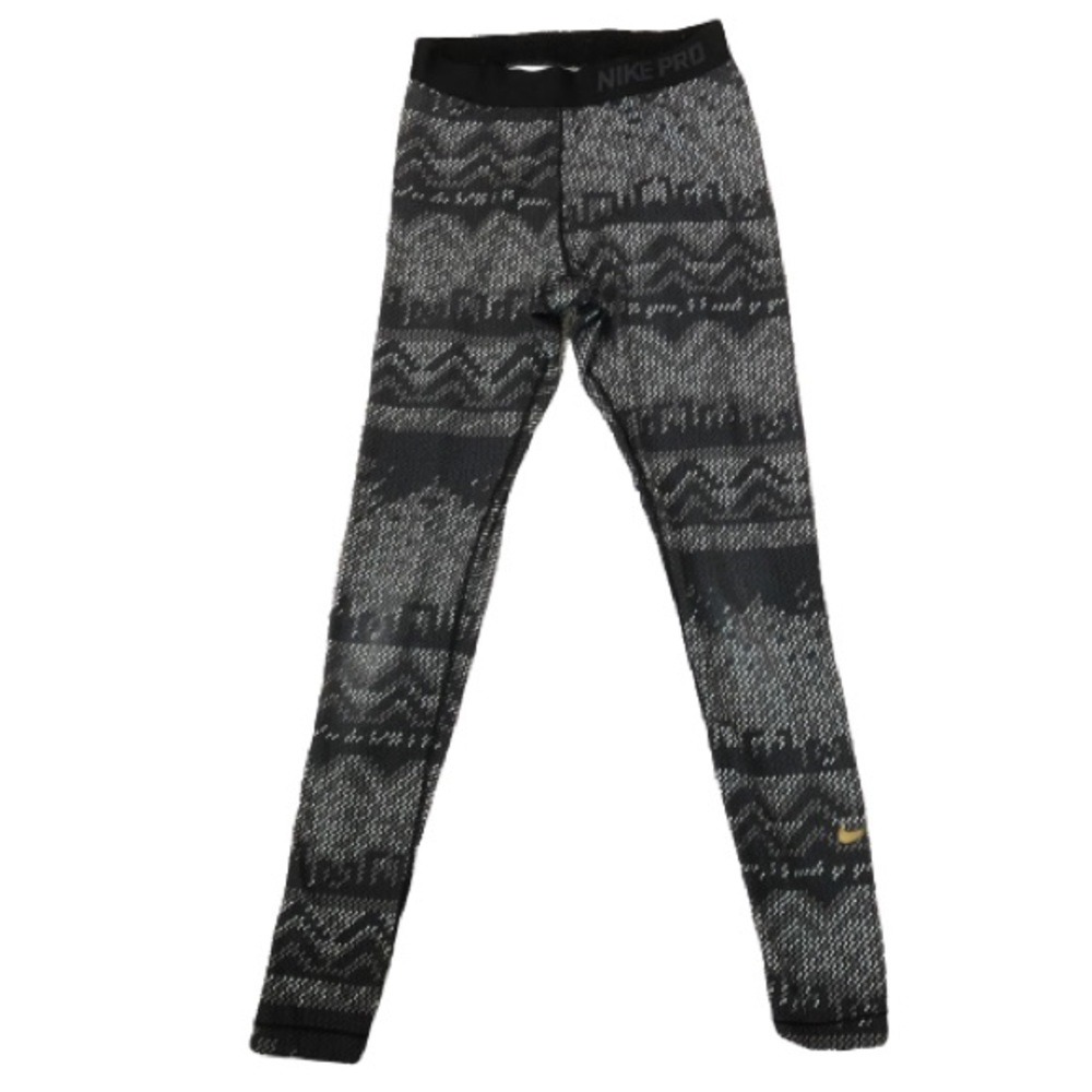 Nike Pro HyperWarm Nordic Tights Small - Picture 2 of 9